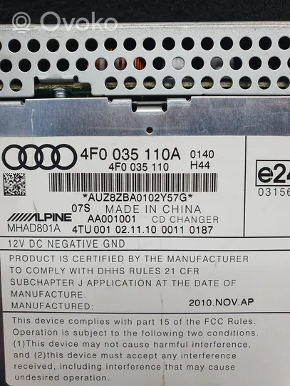Audi A6 S6 C6 4F Zmieniarka płyt CD/DVD 4F0035110A