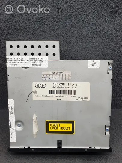 Audi A6 S6 C6 4F CD/DVD mainītājs 4E0035111A