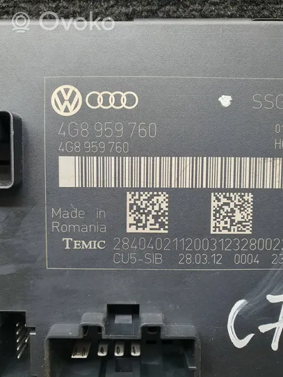 Audi A6 S6 C7 4G Sedile anteriore del conducente 4G8959760