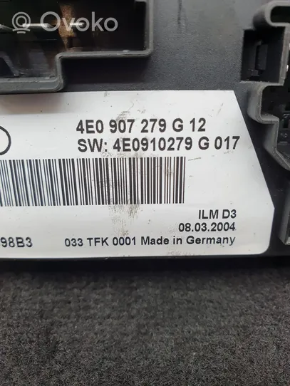 Audi A8 S8 D3 4E Mukavuusmoduuli 4E0907279G