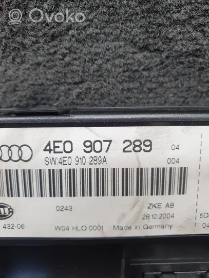 Audi A8 S8 D3 4E Mukavuusmoduuli 4E0907289