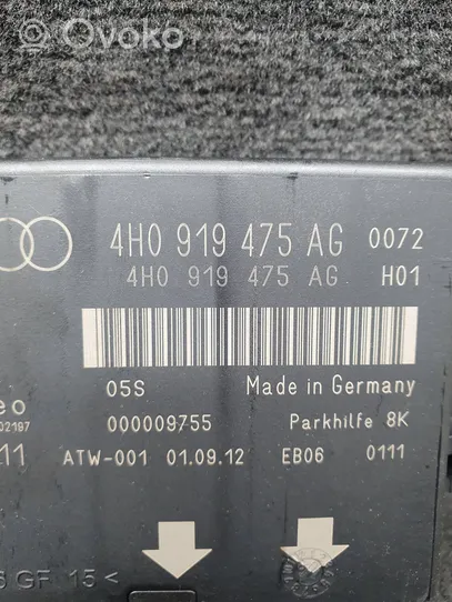 Audi A6 S6 C7 4G Centralina/modulo sensori di parcheggio PDC 4H0919475AG