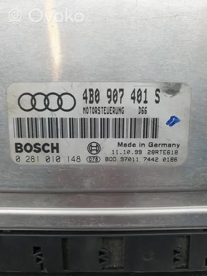 Audi A6 S6 C5 4B Engine control unit/module 4B0907401S