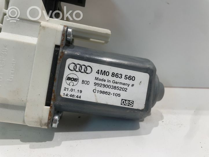 Audi Q8 Silniczek podnośnika szyby drzwi przednich 4M0863560
