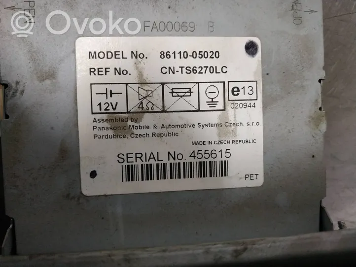 Toyota Avensis T270 Monitori/näyttö/pieni näyttö 8611005020