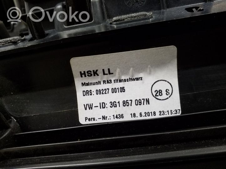 Volkswagen PASSAT B8 Daiktadėžė 3G1857097N