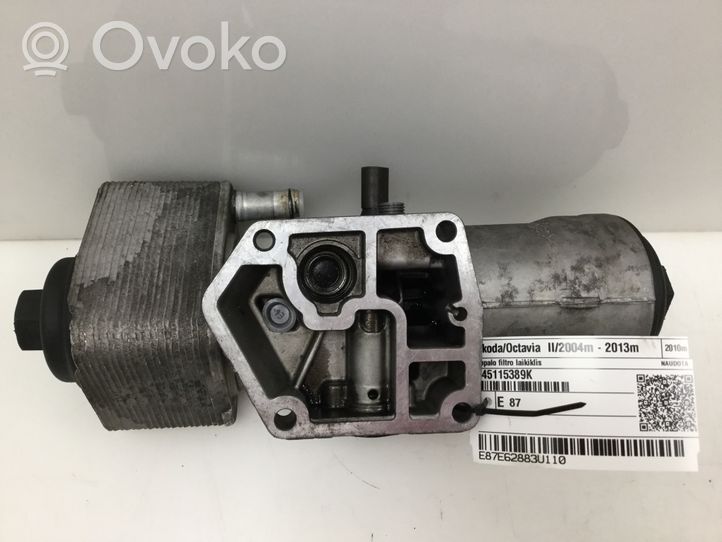 Skoda Octavia Mk2 (1Z) Mocowanie / uchwyt filtra oleju 045115389K