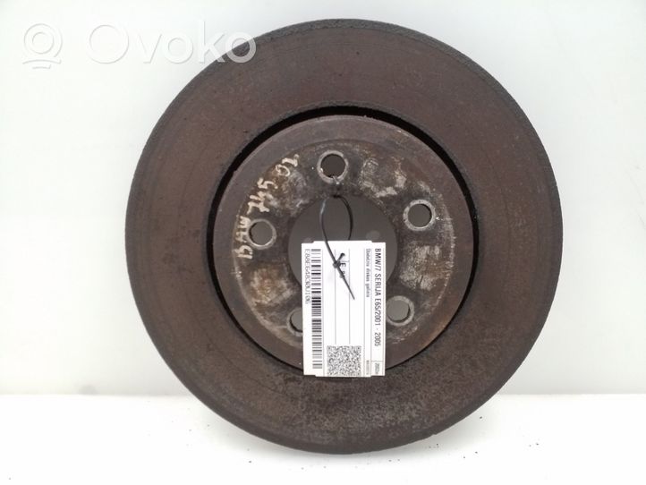 BMW 7 E65 E66 Aizmugurējais bremžu disks 