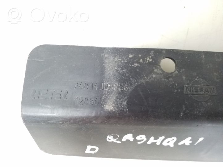 Nissan Qashqai Osłona tylna podwozia pod bagażnik 74814JD00A