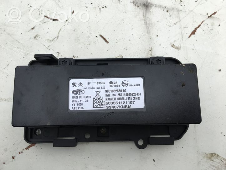 Peugeot 208 Bluetoothin ohjainlaite/moduuli 980186258002