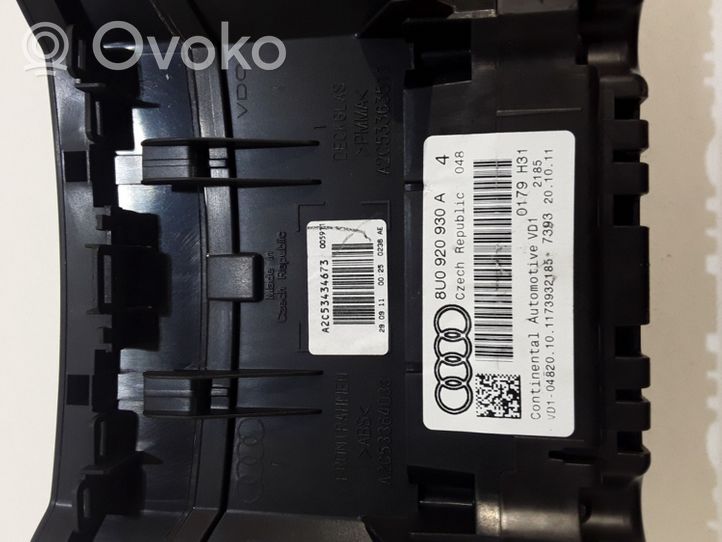 Audi Q3 8U Tachimetro (quadro strumenti) 8U0920930A