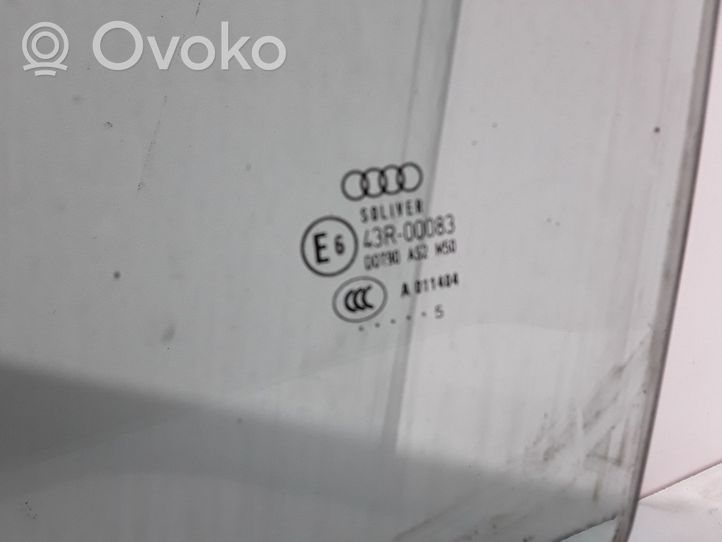 Audi A6 Allroad C5 Etuoven ikkunalasi, neliovinen malli 43R00083
