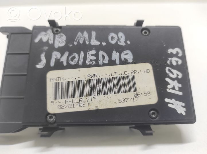 Mercedes-Benz ML W163 Interruttore di controllo del sedile A1638201910