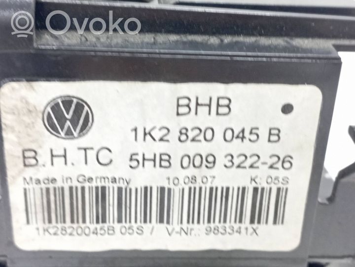 Volkswagen Golf VI Unité de contrôle climatique 1K2820045B
