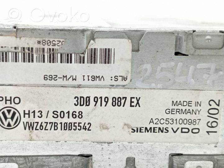 Volkswagen Phaeton CD/DVD mainītājs 3D0919887EX