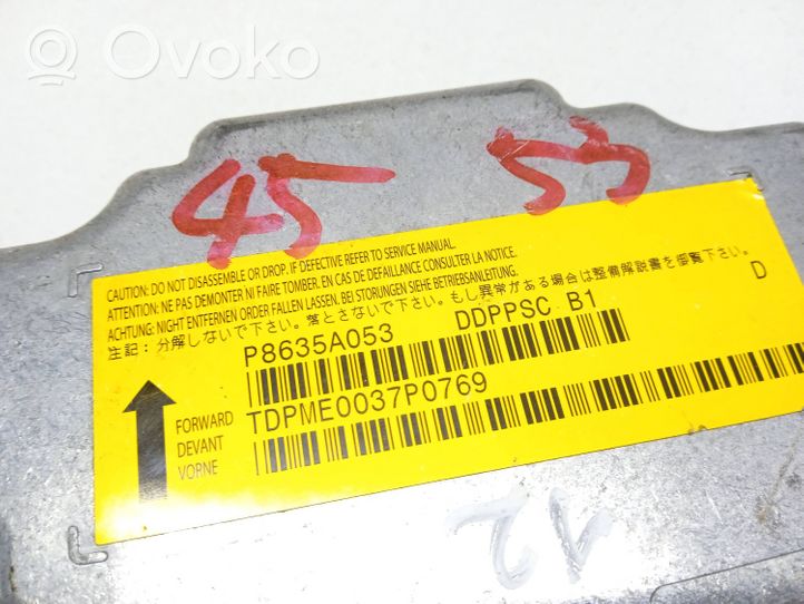 Mitsubishi Outlander Oro pagalvių valdymo blokas P8635A053