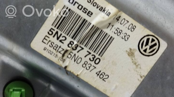 Volkswagen Tiguan Mechanizm podnoszenia szyby przedniej bez silnika 5N0837462