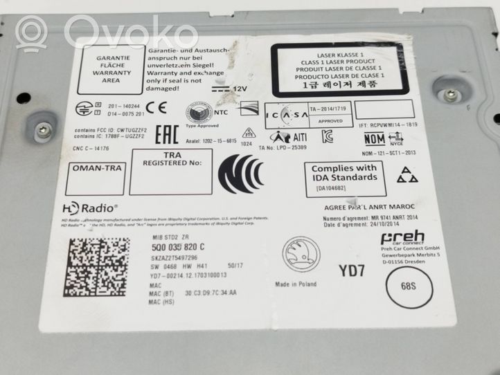 Skoda Fabia Mk3 (NJ) Moduł / Sterownik GPS 5Q0035820C