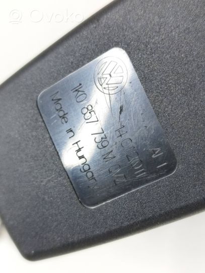 Volkswagen Golf VI Middle seatbelt buckle (rear) 1K0857739M