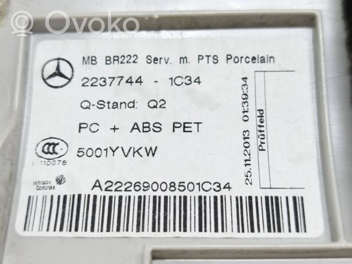 Mercedes-Benz S W222 Pysäköintitutkan anturin näyttö (PDC) A2226900850
