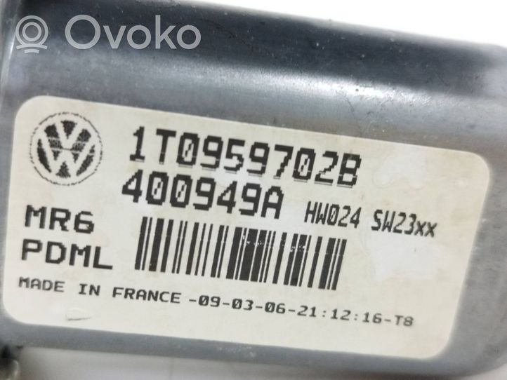 Volkswagen Caddy Front door window regulator motor 1T0959702B