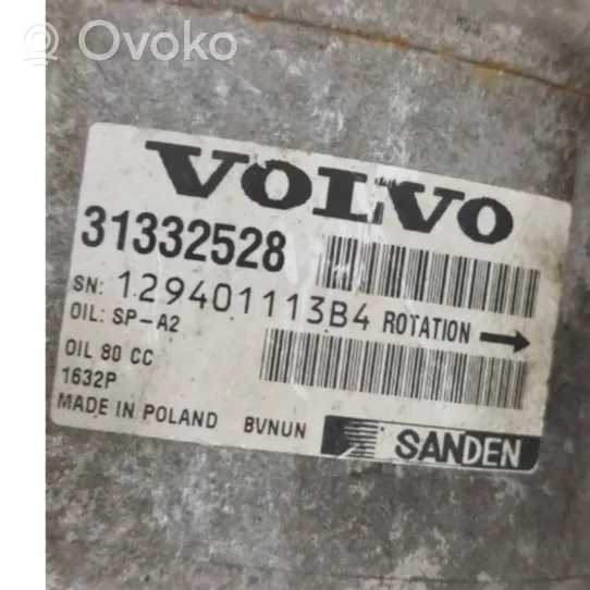 Volvo XC60 Air conditioning (A/C) compressor (pump) 31332528