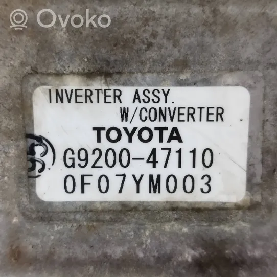 Toyota Prius (XW20) Jännitteenmuunnin/vaihtosuuntaaja G927047040