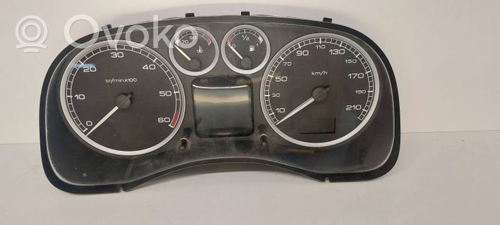 Peugeot 307 Compteur de vitesse tableau de bord 9651299680