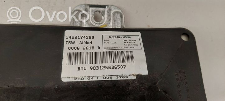 BMW 3 E46 Poduszka powietrzna Airbag drzwi przednich 98B1256B6507