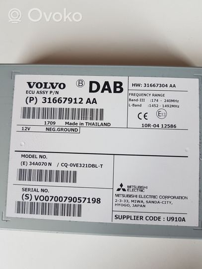Volvo V60 Moduł / Sterownik anteny 31667912AA