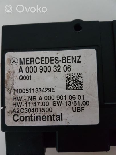 Mercedes-Benz C W205 Centralina/modulo pompa dell’impianto di iniezione A0009003206