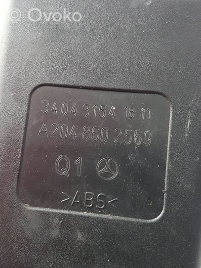 Mercedes-Benz GLK (X204) Fibbia della cintura di sicurezza posteriore A2048602569