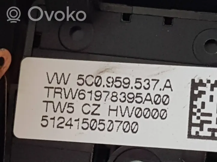 Volkswagen Tiguan Boutons / interrupteurs volant 5C0959537A