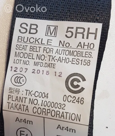 Subaru XV Ceinture de sécurité arrière 64660FJ101VI