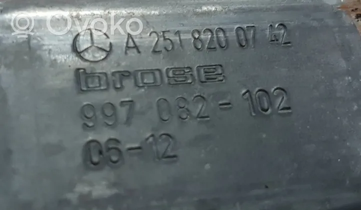 Mercedes-Benz GL X164 Priekinis varikliukas langų pakėlėjo A2518200742