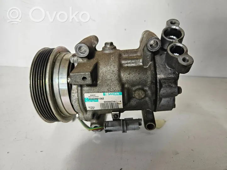 Nissan Note (E11) Compressore aria condizionata (A/C) (pompa) 92600AZ74A