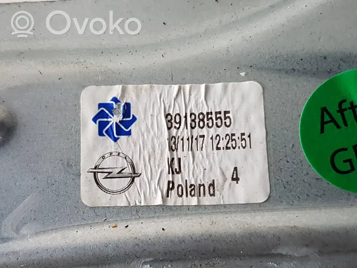 Opel Insignia B Elektryczny podnośnik szyby drzwi tylnych 39138555