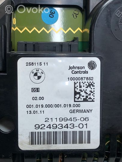 BMW 7 F01 F02 F03 F04 Tachimetro (quadro strumenti) 9249343