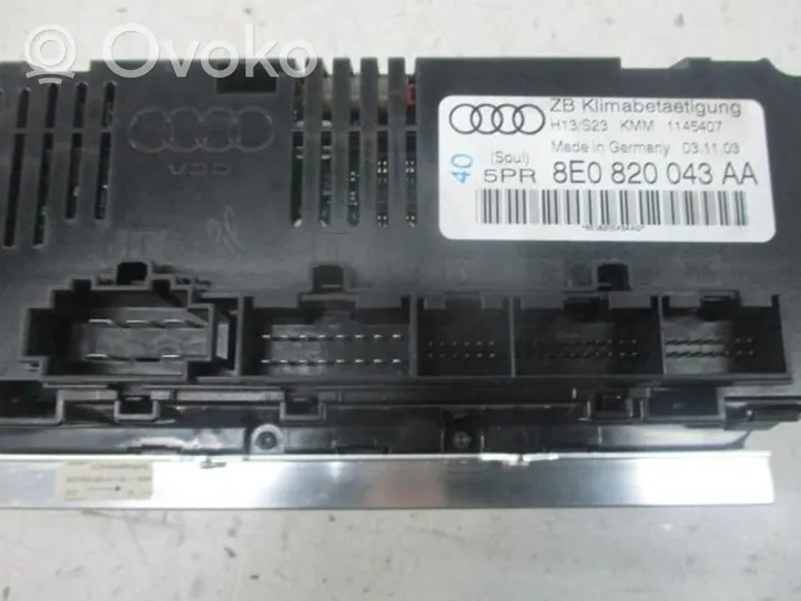 Audi A4 S4 B6 8E 8H Centralina del climatizzatore 