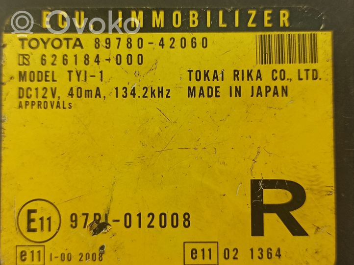 Toyota RAV 4 (XA20) Ajonestolaitteen ohjainlaite/moduuli 8978042060