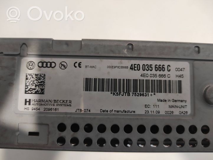 Audi A6 S6 C6 4F Unità principale autoradio/CD/DVD/GPS 4E0035666C