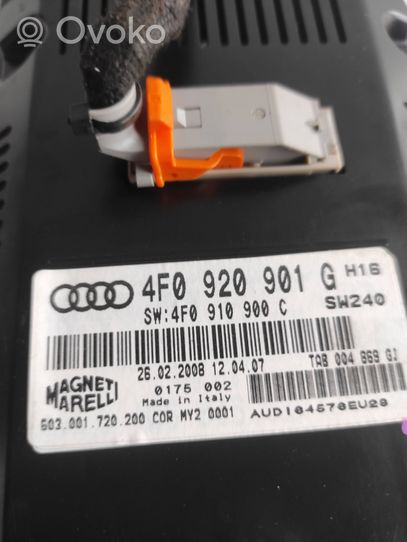 Audi A6 S6 C6 4F Compteur de vitesse tableau de bord 4F0920901G