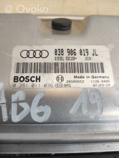 Audi A4 S4 B6 8E 8H Sterownik / Moduł ECU 038906019JL
