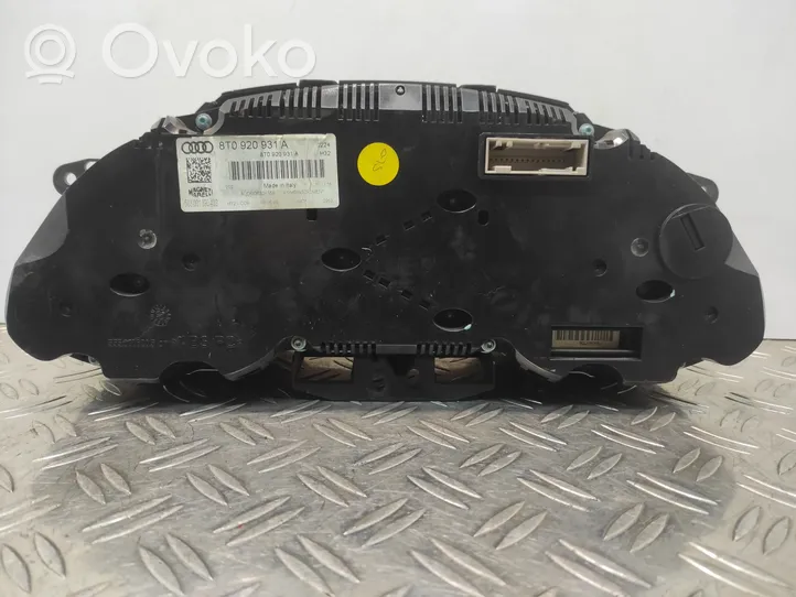 Audi A5 8T 8F Speedometer (instrument cluster) 8T0920931A