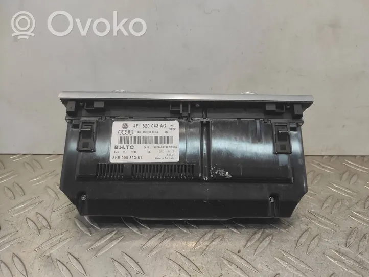 Audi A6 S6 C6 4F Climate control unit 4F1820043AG