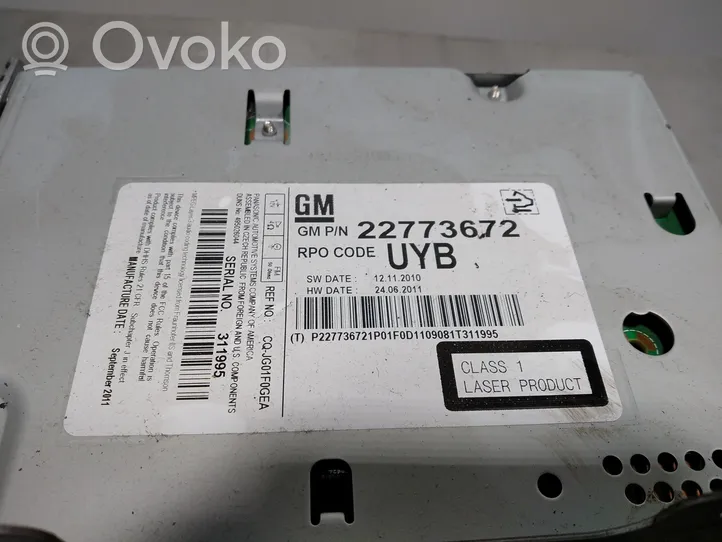 Opel Meriva B Moduł / Sterownik dziku audio HiFi 22773672