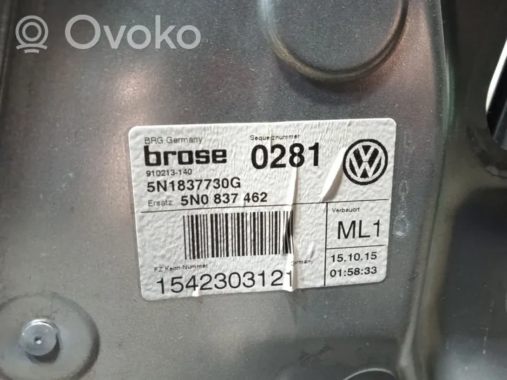 Volkswagen Tiguan Alzacristalli elettrico della portiera anteriore 5N0837462