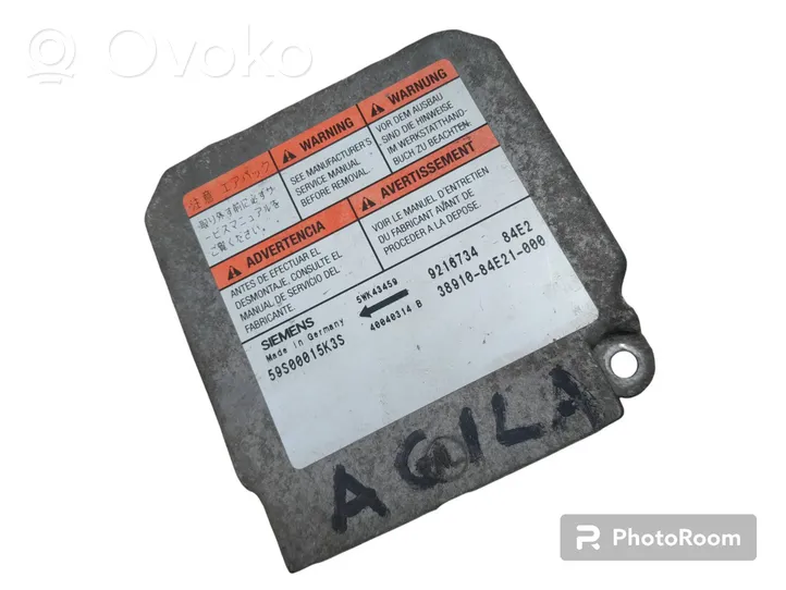 Opel Agila A Turvatyynyn ohjainlaite/moduuli 5WK43459
