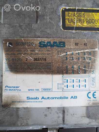 Saab 9-5 Panel / Radioodtwarzacz CD/DVD/GPS 5038120
