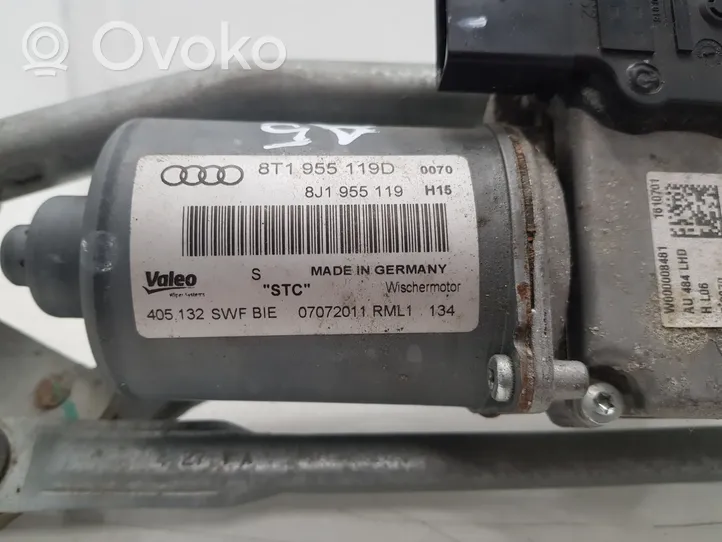 Audi A5 8T 8F Mechanizm i silniczek wycieraczek szyby przedniej / czołowej 8T1955119D